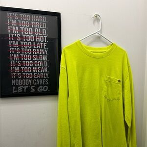 Mens Dickies Hi Visibility Long Sleeve